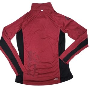 Roots73 ladies birchlake quarter zip shirt. Customized with shark week on back.